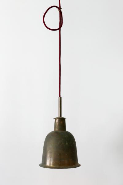 Rare Elegant Mid Century Modern Brass Church Pendant Lamp Germany 1950s