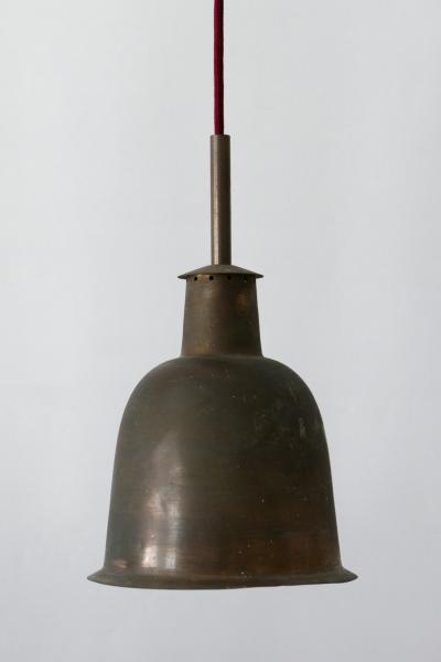 Rare Elegant Mid Century Modern Brass Church Pendant Lamp Germany 1950s