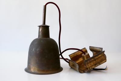 Rare Elegant Mid Century Modern Brass Church Pendant Lamp Germany 1950s
