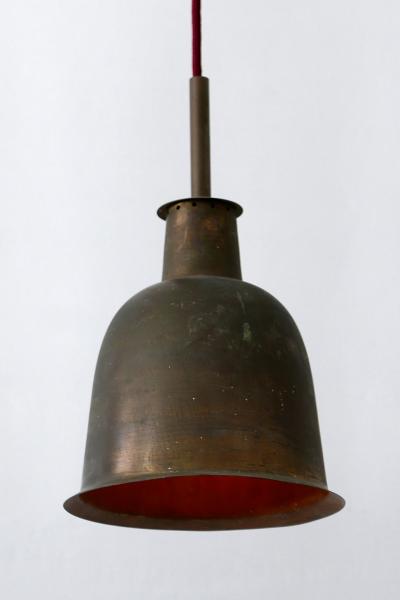 Rare Elegant Mid Century Modern Brass Church Pendant Lamp Germany 1950s
