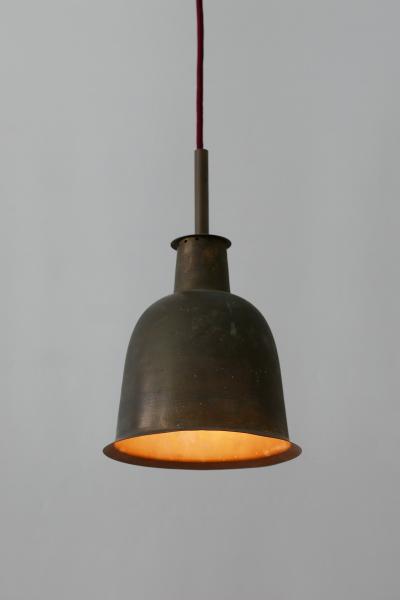 Rare Elegant Mid Century Modern Brass Church Pendant Lamp Germany 1950s