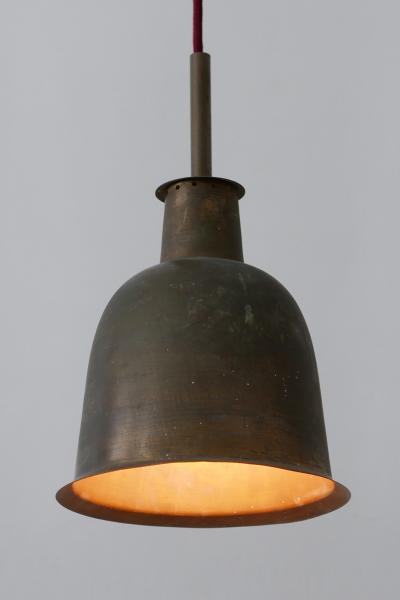 Rare Elegant Mid Century Modern Brass Church Pendant Lamp Germany 1950s