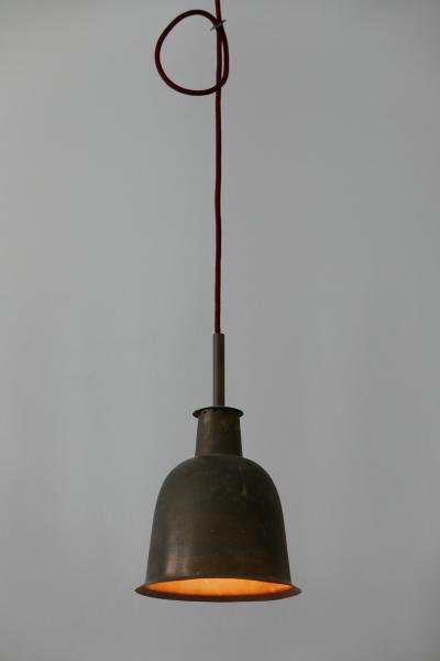 Rare Elegant Mid Century Modern Brass Church Pendant Lamp Germany 1950s