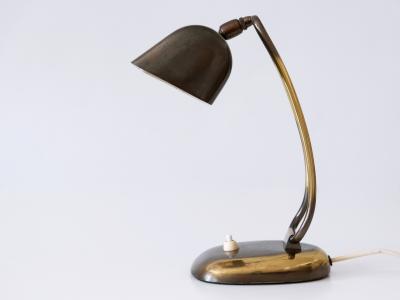 Rare Elegant Mid Century Modern Brass Piano Lamp or Desk Light Germany 1950s