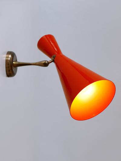 Rare Elegant Mid Century Modern Diabolo Sconce or Wall Lamp Germany 1950s