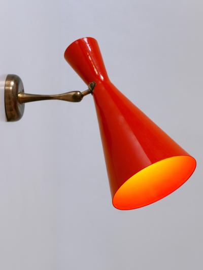 Rare Elegant Mid Century Modern Diabolo Sconce or Wall Lamp Germany 1950s