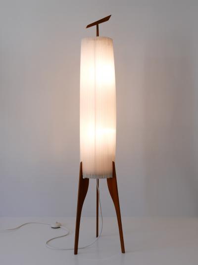 Rare Elegant Mid Century Modern Two Flamed Scandinavian Floor Lamp 1960s