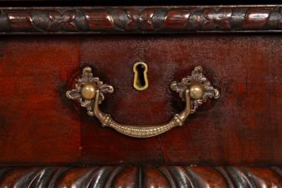 Rare English George III Antique Mahogany Card Game Table circa 1760