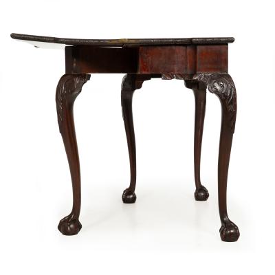 Rare English George III Antique Mahogany Card Game Table circa 1760