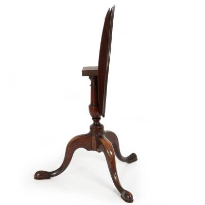 Rare English Queen Anne Antique Miniature Salesman Sample Tilt Top Table