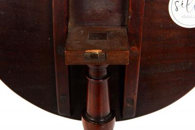 Rare English Queen Anne Antique Miniature Salesman Sample Tilt Top Table