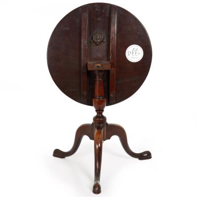 Rare English Queen Anne Antique Miniature Salesman Sample Tilt Top Table
