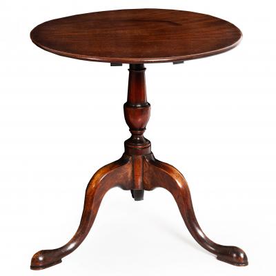 Rare English Queen Anne Antique Miniature Salesman Sample Tilt Top Table