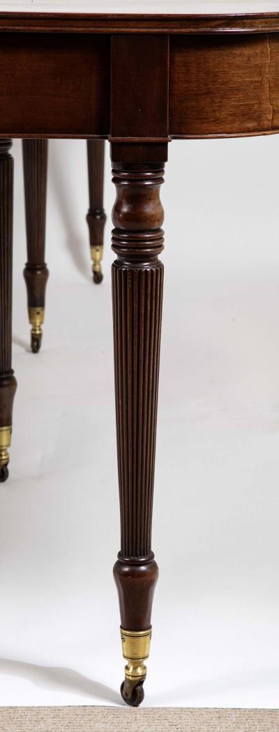 Rare English Regency Scissor Support Extension Dining Table