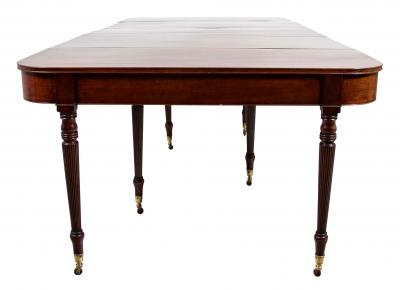 Rare English Regency Scissor Support Extension Dining Table