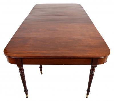 Rare English Regency Scissor Support Extension Dining Table