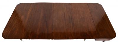 Rare English Regency Scissor Support Extension Dining Table