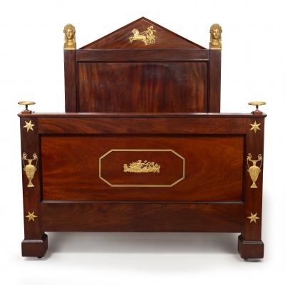 Rare Fine French Empire Mahogany Bed by Jacob Desmalter ca 1805 15