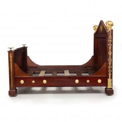 Rare Fine French Empire Mahogany Bed by Jacob Desmalter ca 1805 15