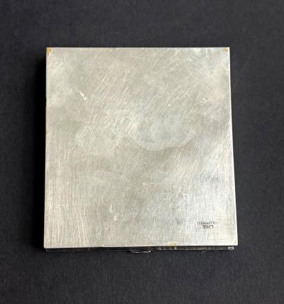 Rare French Line Vautrin Silvered Bronze Holopherne Box