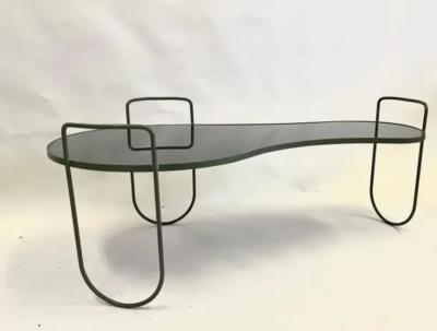 Rare French Mid Century Suspended Organic Form Coffee Table