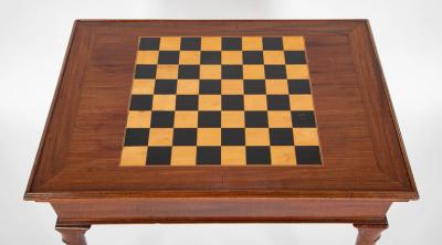 Rare George II Queen Anne Padouk Wood Game Tea Table