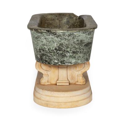 Rare Grand Tour Marble Basin Model of a Roman Bath ca 1810
