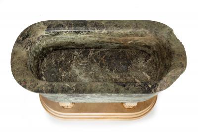 Rare Grand Tour Marble Basin Model of a Roman Bath ca 1810