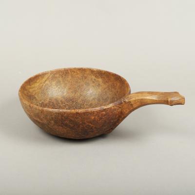 Rare Handled Burl Bowl