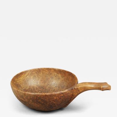 Rare Handled Burl Bowl