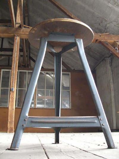 Rare Industrial Stool from the Bauhaus in Berlin Germany 1930