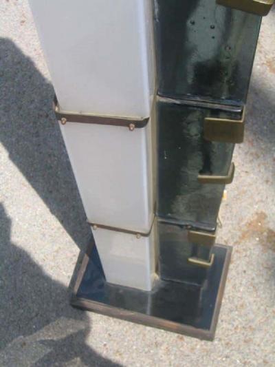 Rare Italian Murano Glass and Plexi Glass Light Sculpture or Floor Lamp