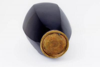 Rare Japanese Cloisonn Enamel Vase with Kingfisher and Reeds Hayashi Kodenji