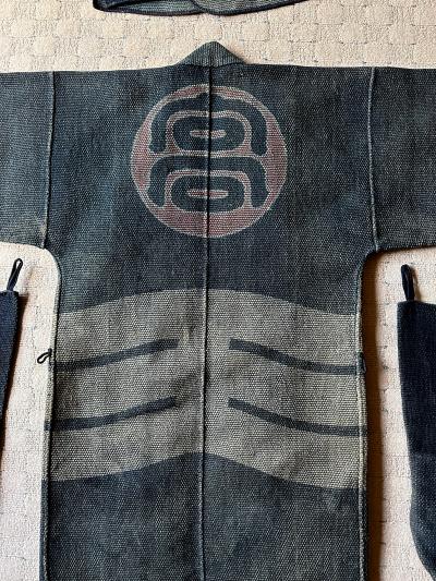 Rare Japanese Firemans Four Piece Assemble Meiji to Showa Period