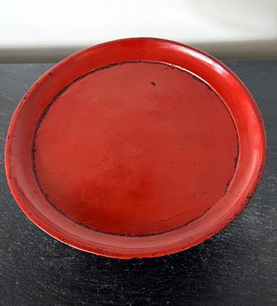 Rare Japanese Negoro Stem Dish Momoyama Edo Period