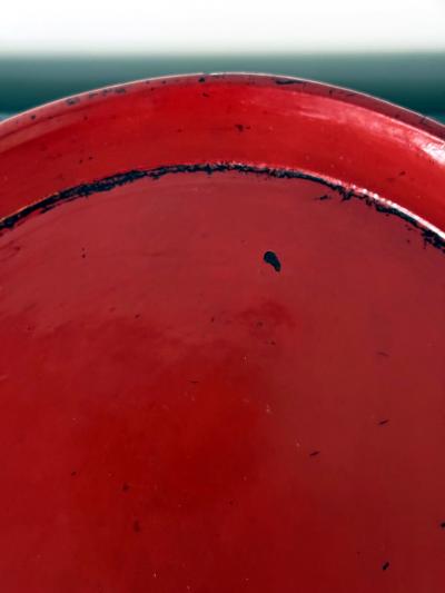 Rare Japanese Negoro Stem Dish Momoyama Edo Period