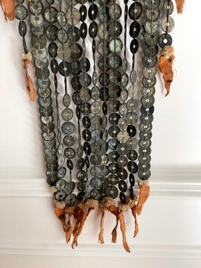 Rare Large Antique Balinese Temple Hanging Lamak Indonesia