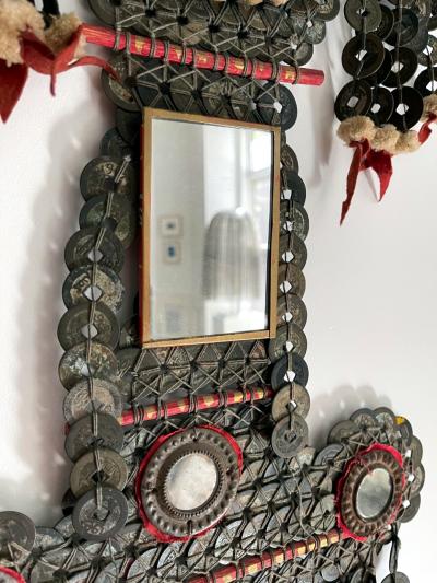 Rare Large Antique Balinese Temple Hanging Lamak Indonesia