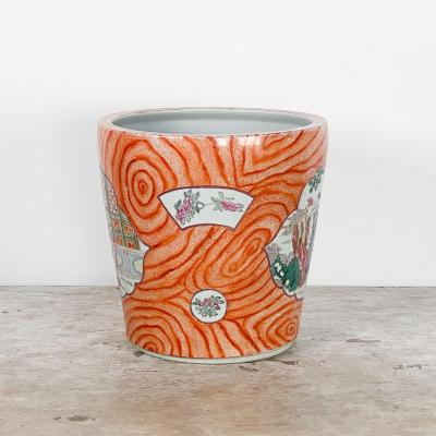 Rare Large Chinese Porcelain Cache Pot without stand circa 1910