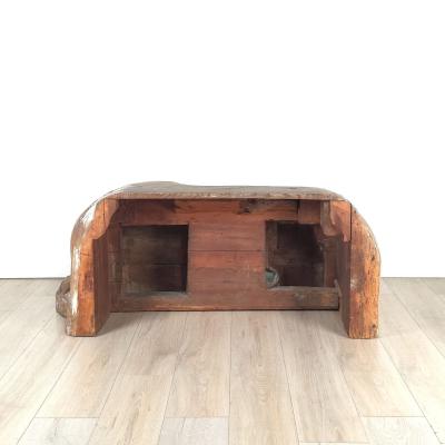 Rare Large Edo Japanese Carved Wooden Temple Lion 19th century or earlier