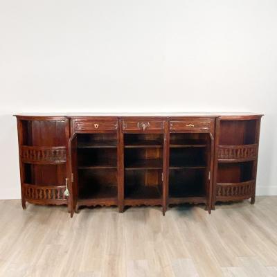 Rare Large Louis XVI Walnut Enfilade France circa 1780