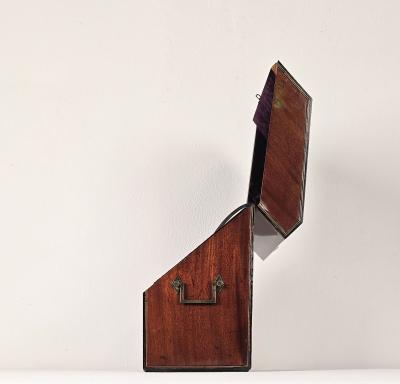 Rare Large Mahogany Cutlery Box England circa 1880