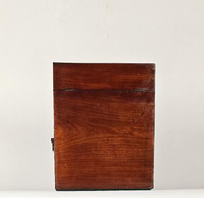 Rare Large Mahogany Cutlery Box England circa 1880