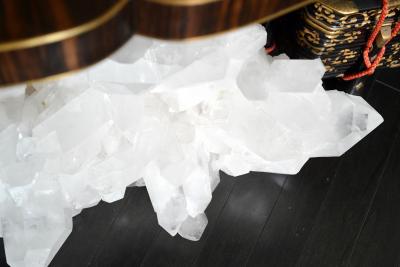 Rare Large Natural Rock Crystal Quartz Cluster