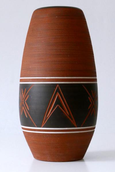 Rare Large and Elegant Mid Century Modern Ceramic Floor Vase Germany 1960s
