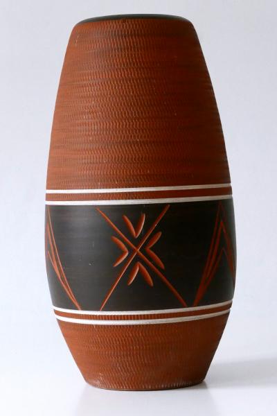 Rare Large and Elegant Mid Century Modern Ceramic Floor Vase Germany 1960s