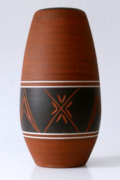Rare Large and Elegant Mid Century Modern Ceramic Floor Vase Germany 1960s