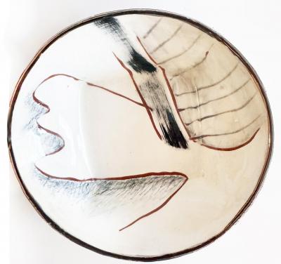 Rare Loughran Unique Individual Ceramic Abstract Dinner Set for 4