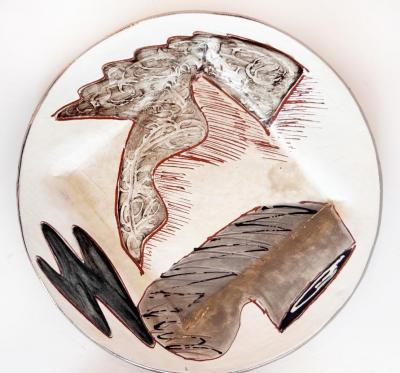 Rare Loughran Unique Individual Ceramic Abstract Dinner Set for 4