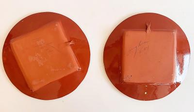 Rare Loughran Unique Individual Ceramic Abstract Dinner Set for 4